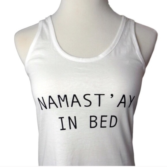 Iconic Legend Tops - Namast'ay In Bed' Graphic Tank